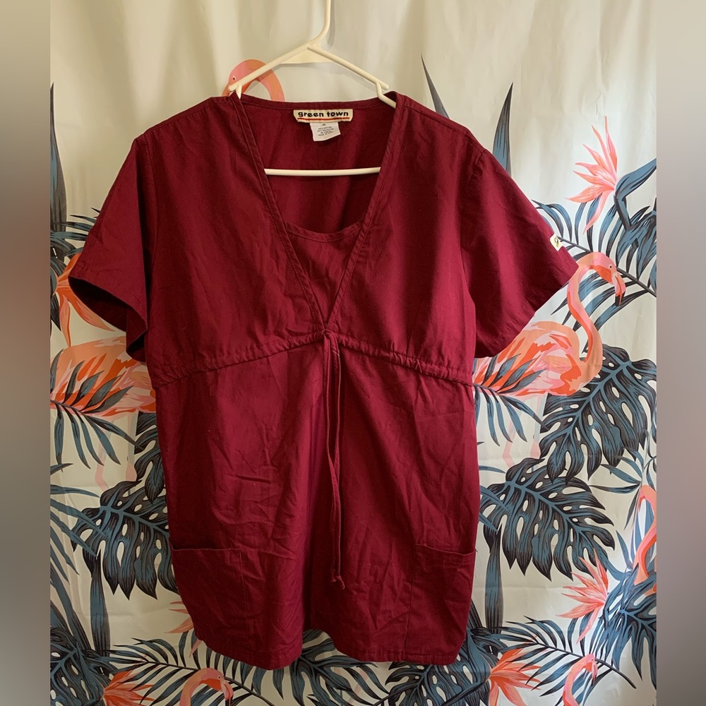 🔥5/$25 Green Town Top Sz XL
